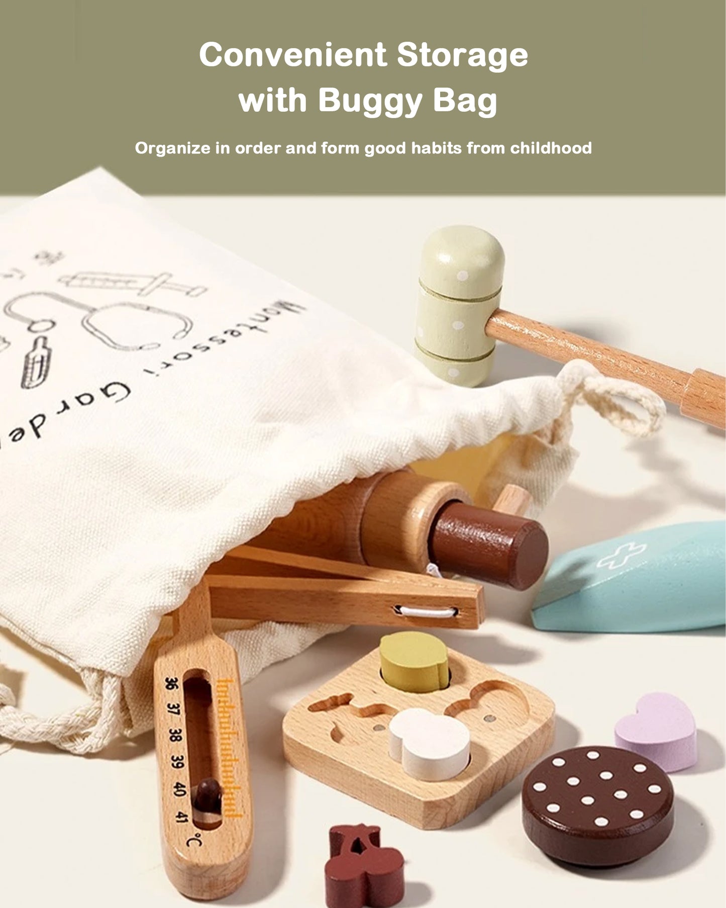 Jessruly® Wooden Doctor Play Set