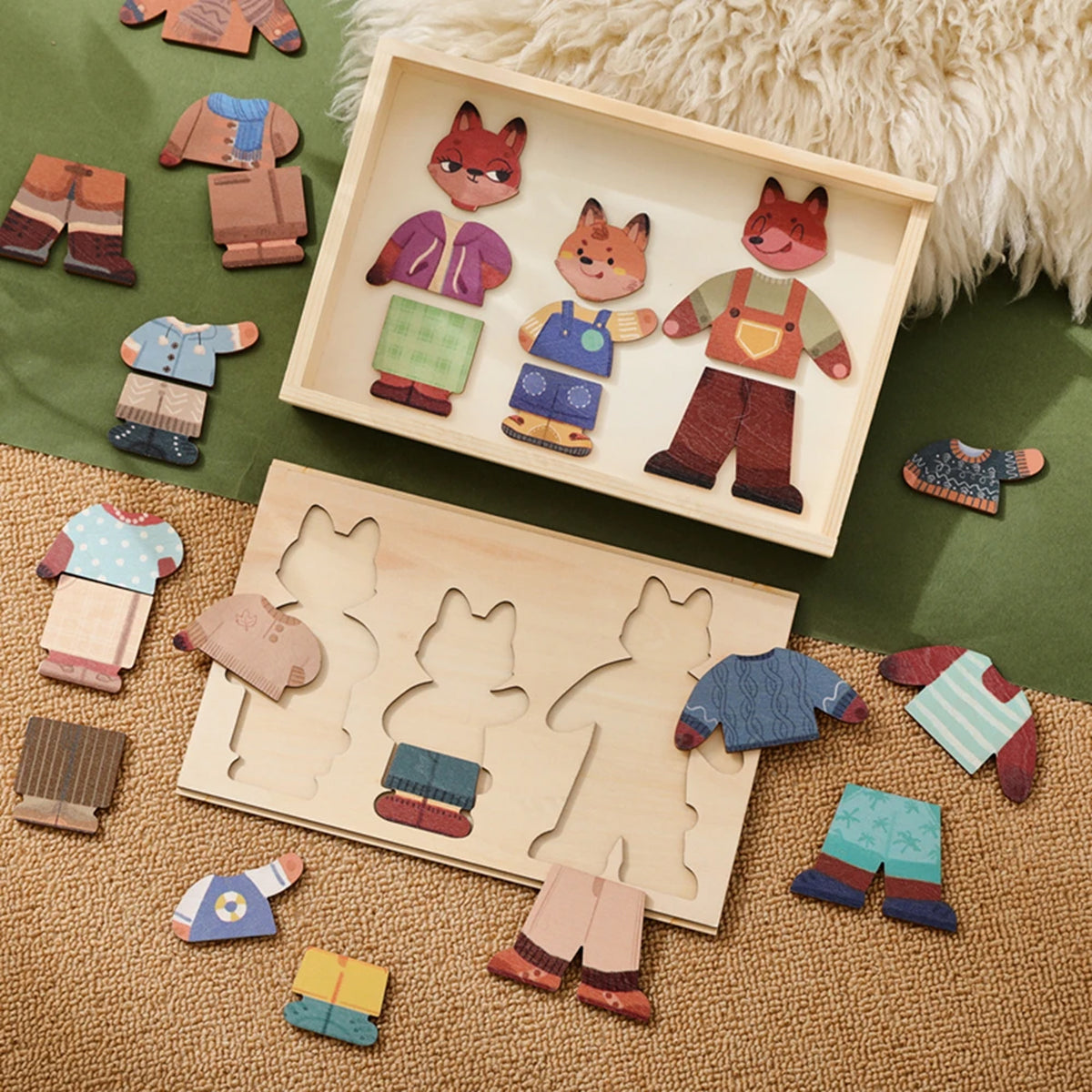 Jessruly® 3D Wooden Animal Jigsaw Puzzles