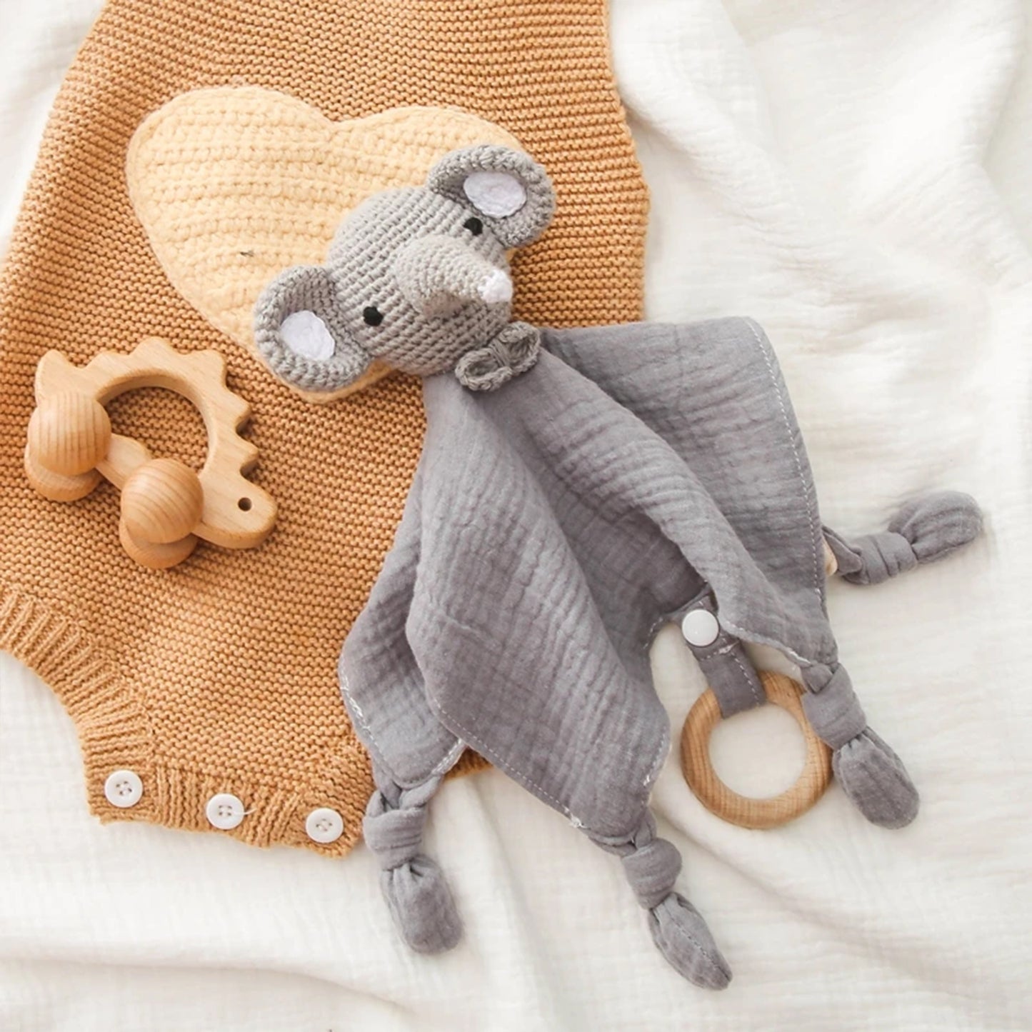 Jessruly® Cotton Drool Bib & Lovey