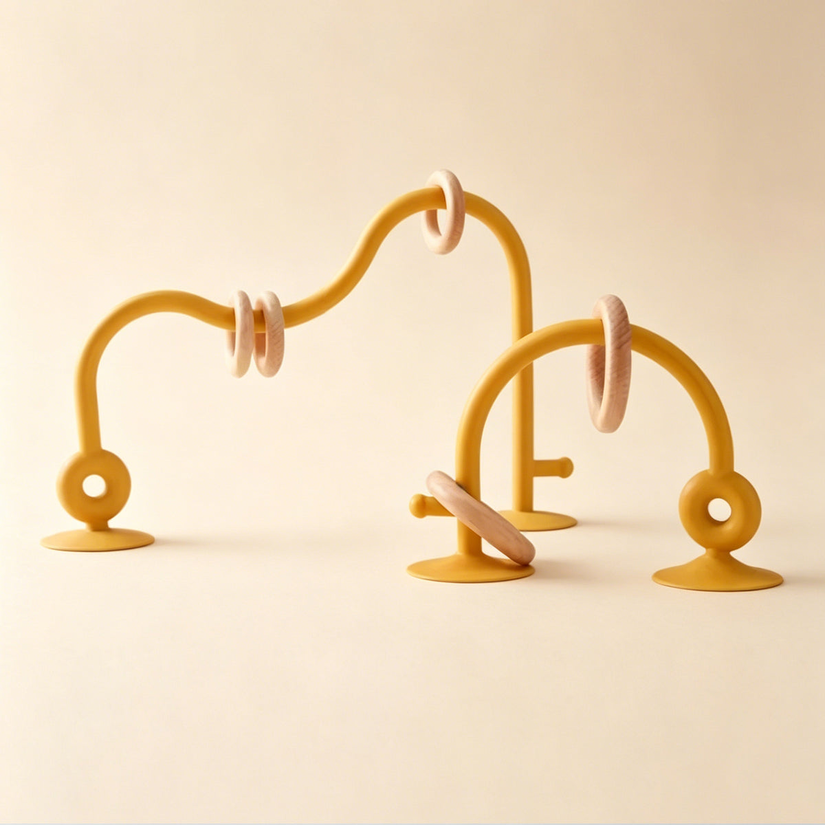 Jessruly® Silicone & Wood Teething Track Maze