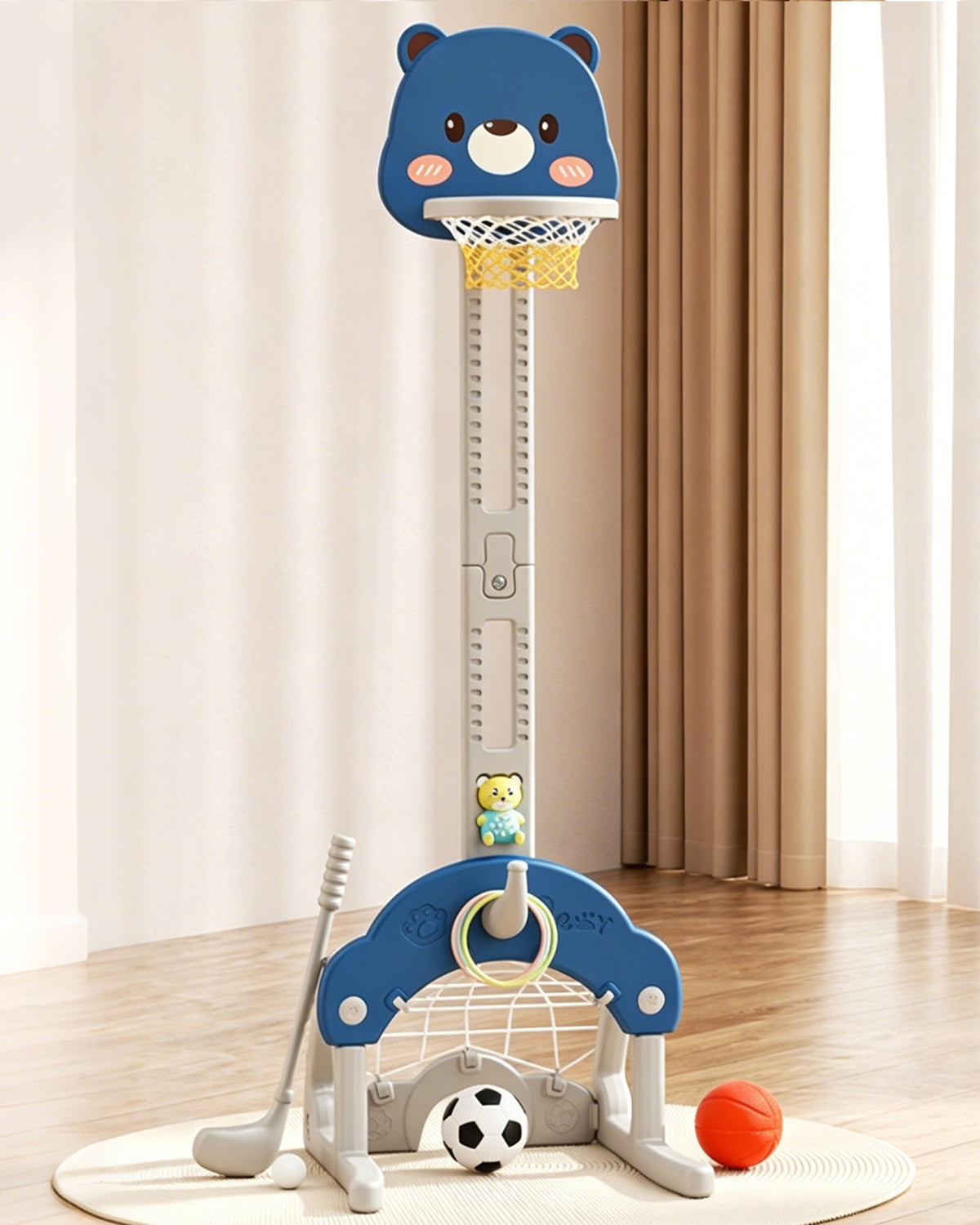 Jessruly® 5-in-1 Multifunctional Basketball Hoop Set