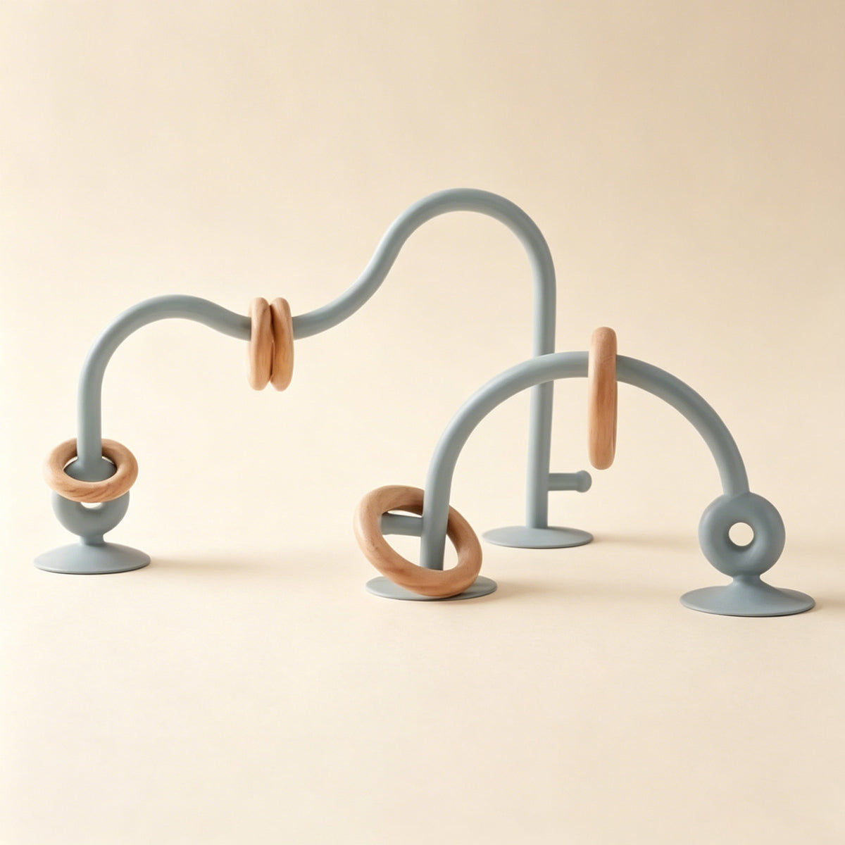 Jessruly® Silicone & Wood Teething Track Maze