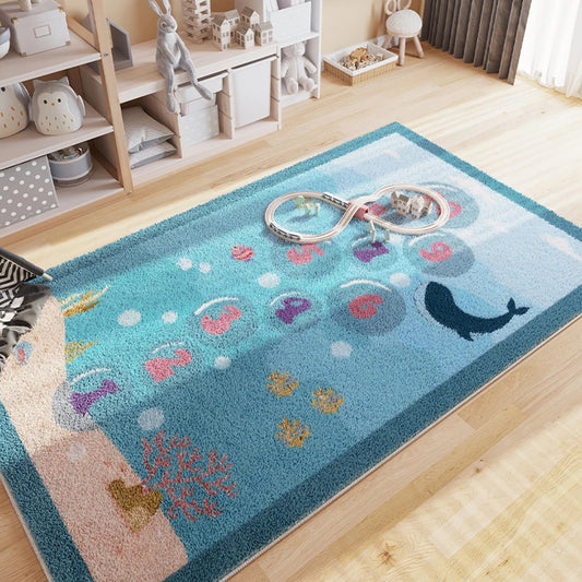 Jessruly® Hopscotch Flannel Area Rug – Soft Educational Floor Mat