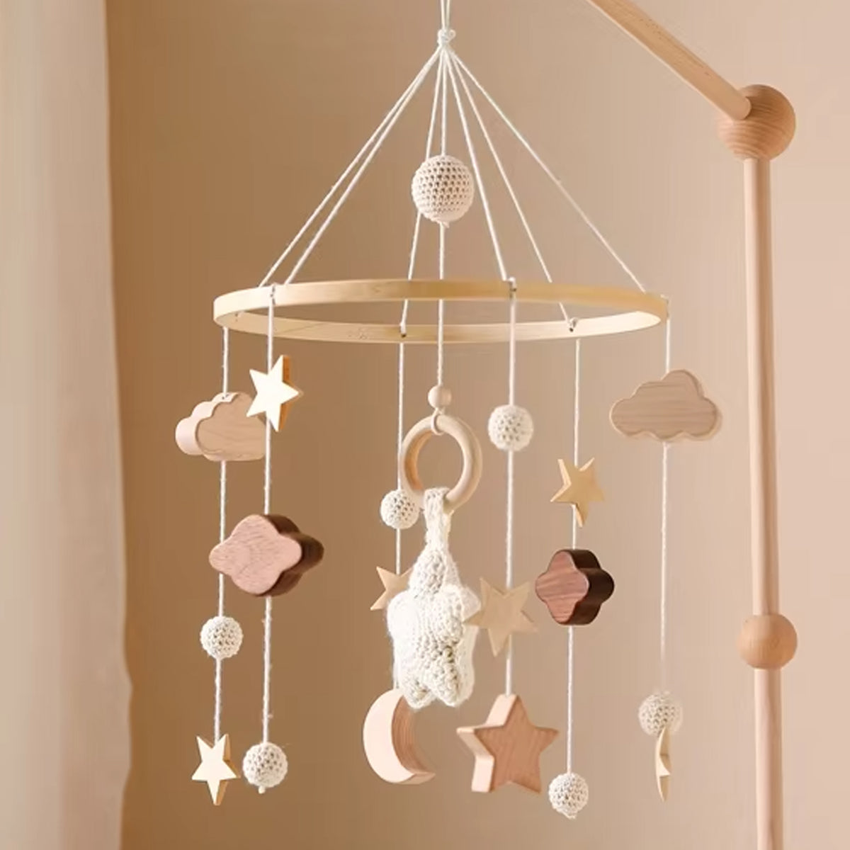 Jessruly® Wooden Bed Bell Crib Mobile