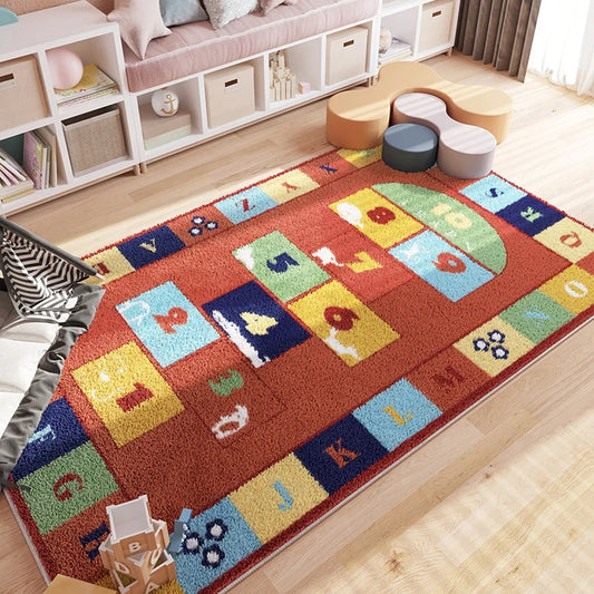 Jessruly® Hopscotch Flannel Area Rug – Soft Educational Floor Mat
