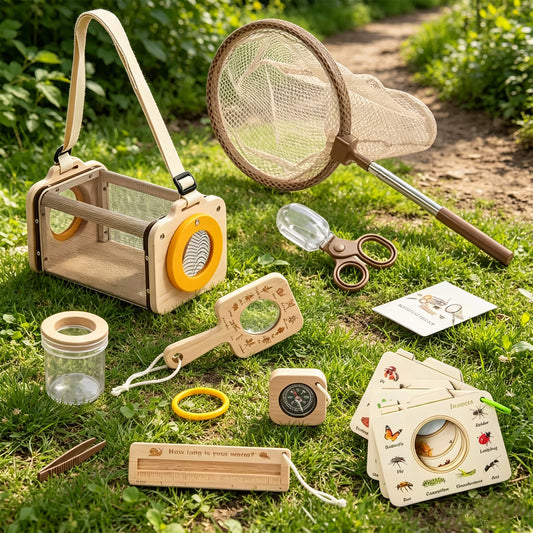 Jessruly® Bug Catcher Kit – 9PCS Outdoor Nature Exploration Set with Bug Box