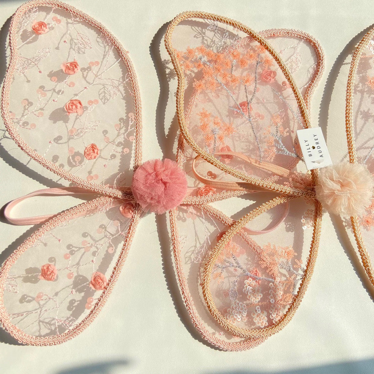 Jessruly® Embroidered Flower Fairy Wings (60×40 cm / 23.62×15.75 in)