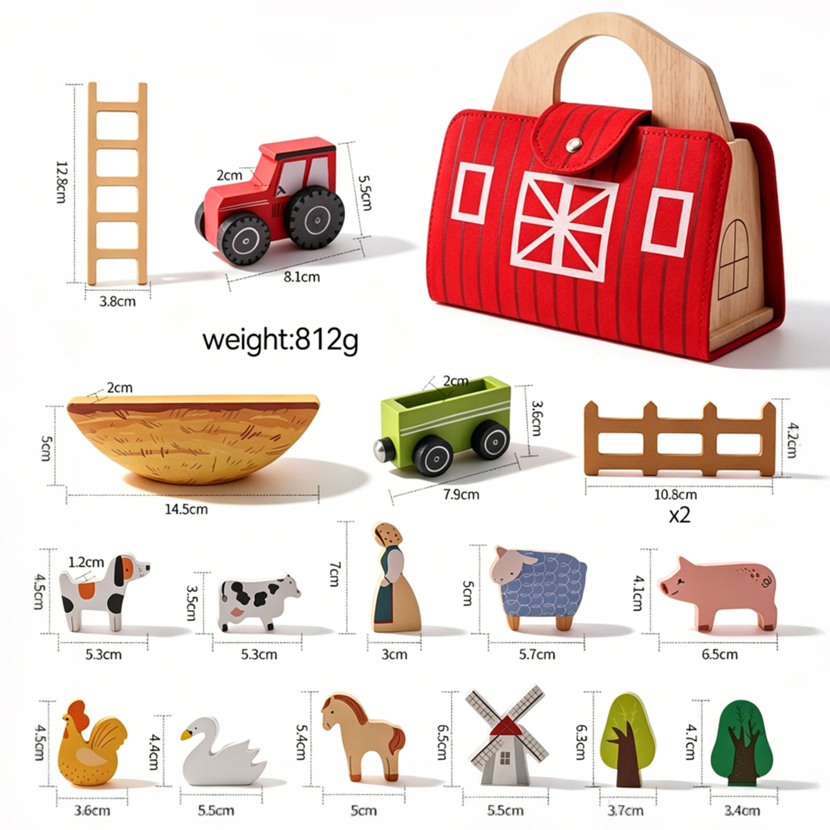 Jessruly® Montessori Barn Toy