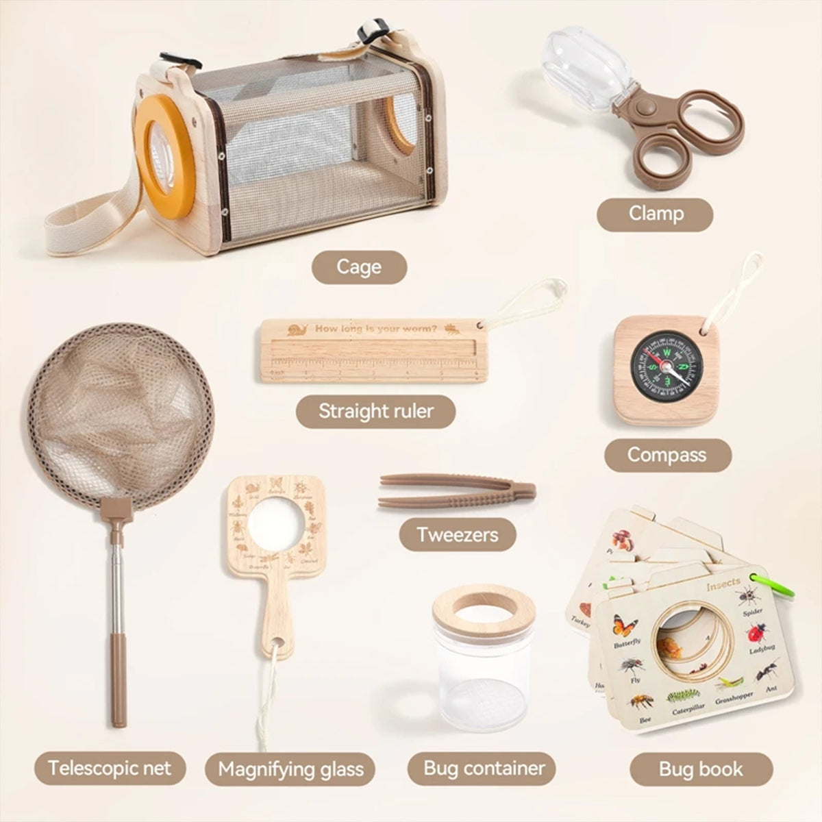 Jessruly® Bug Catcher Kit – 9PCS Outdoor Nature Exploration Set with Bug Box
