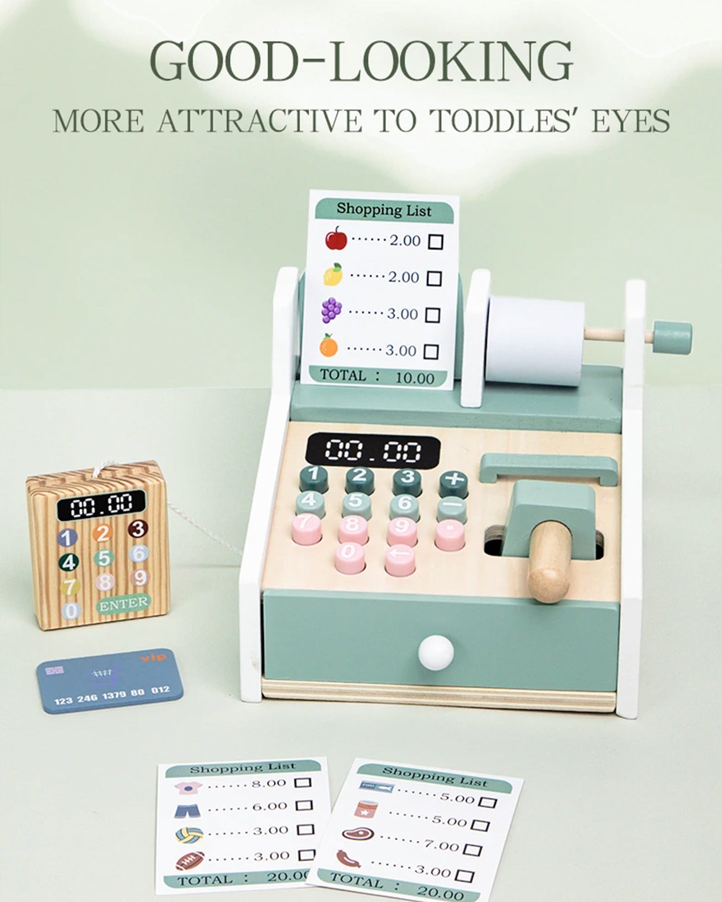 Jessruly® Wooden Cash Register