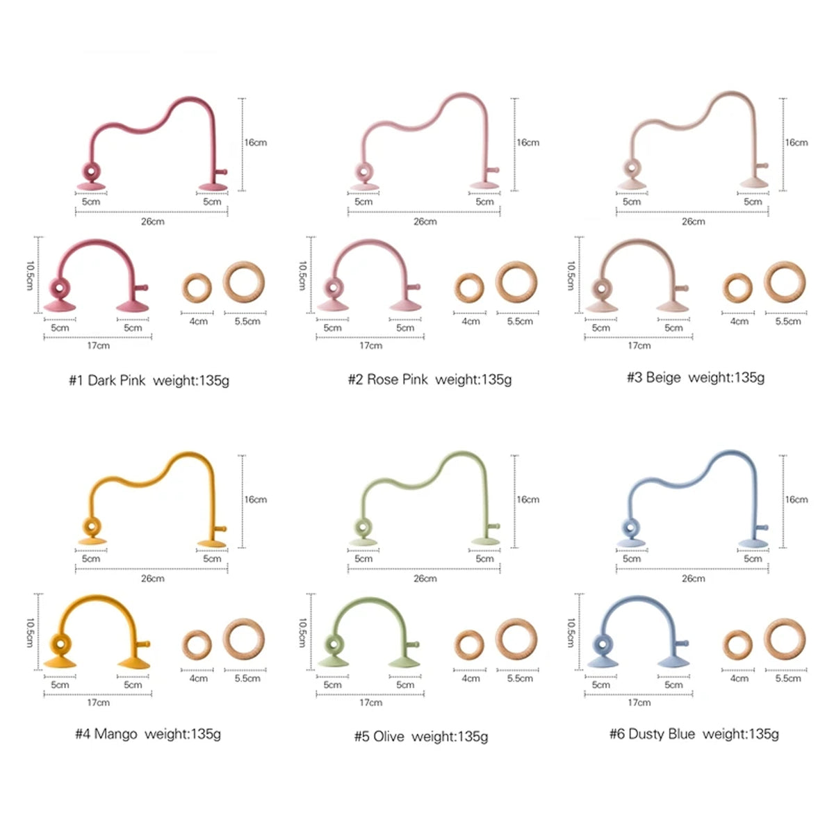 Jessruly® Silicone & Wood Teething Track Maze