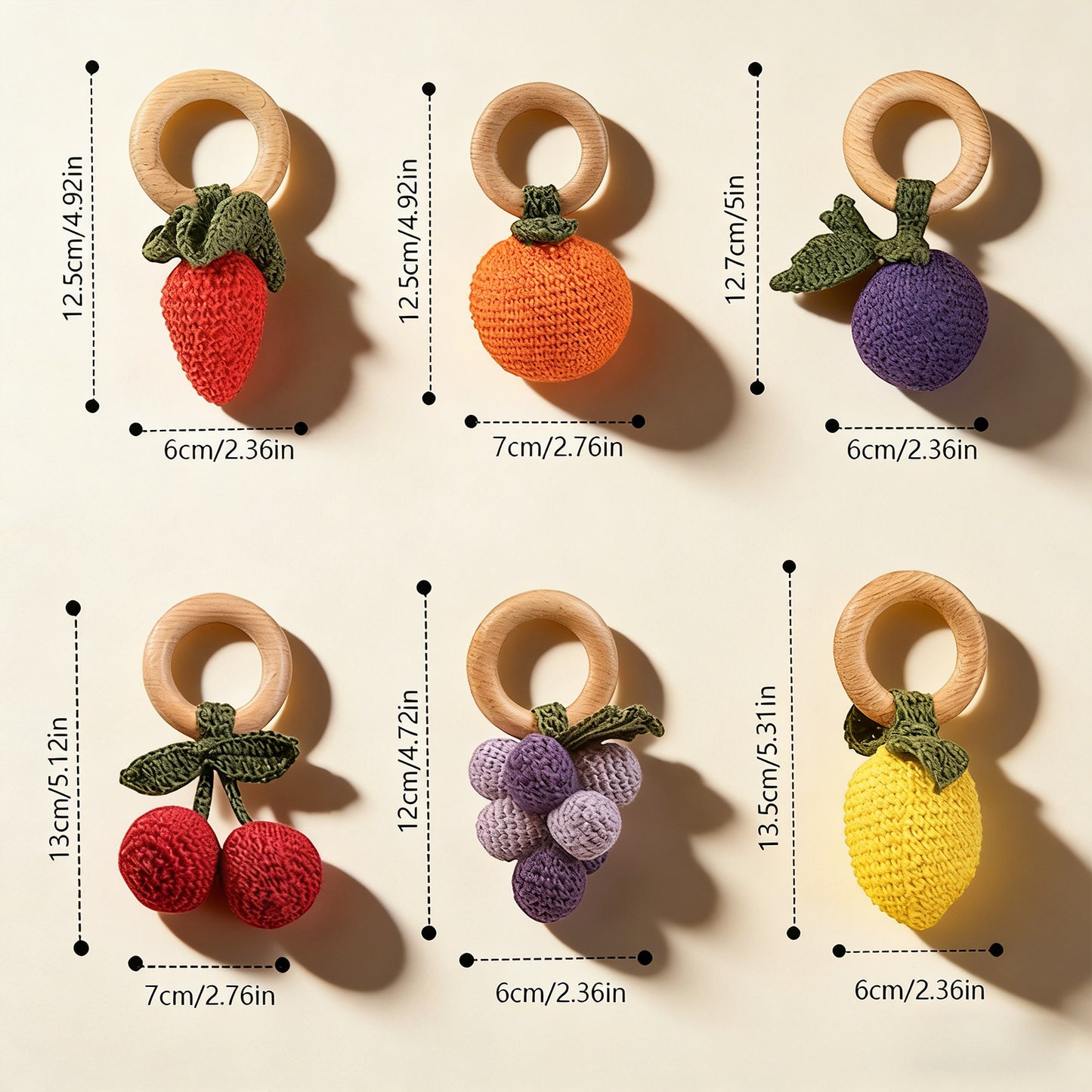 Jessruly® Fruit Teether Rattle