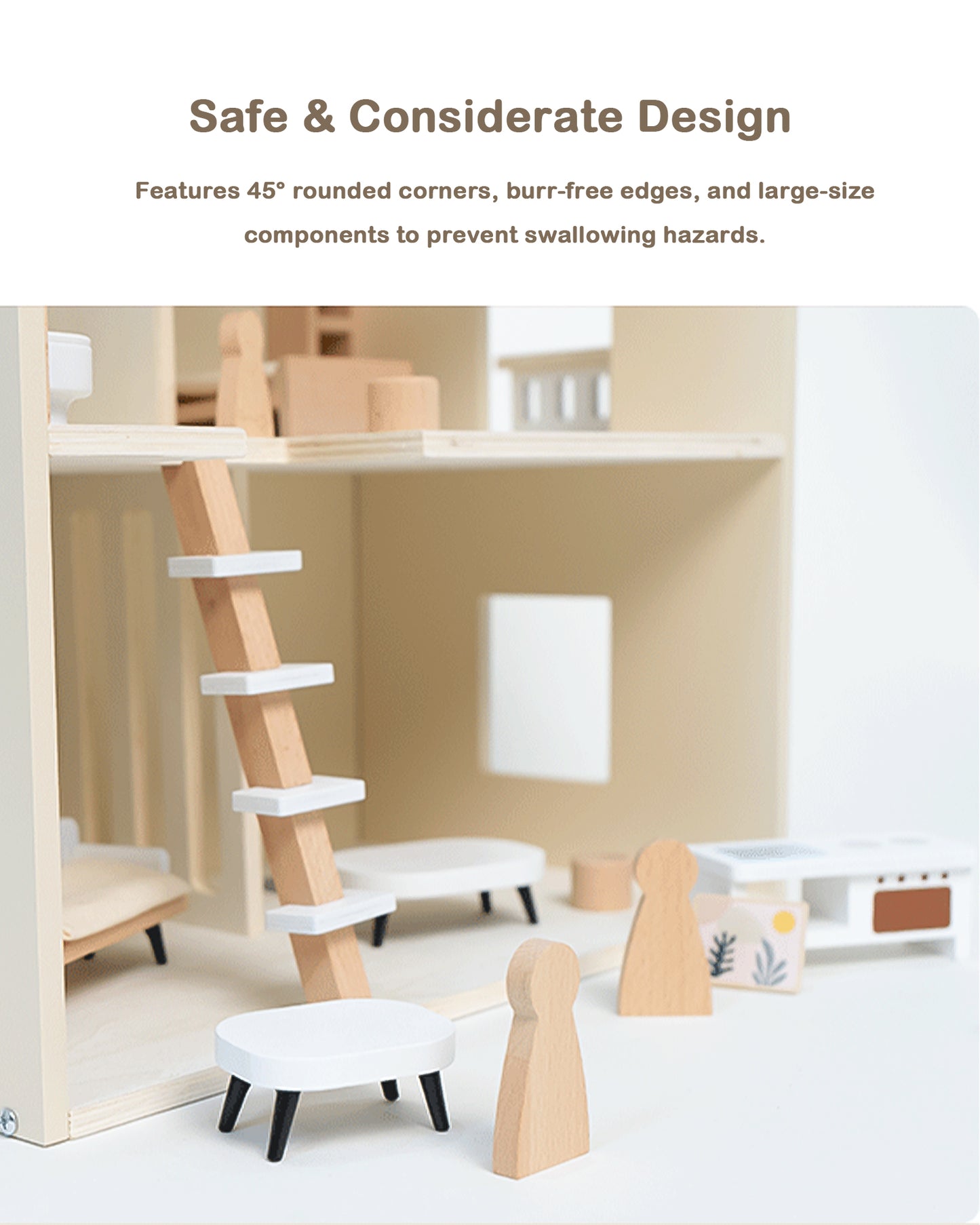 Jessruly® Wooden Dollhouse