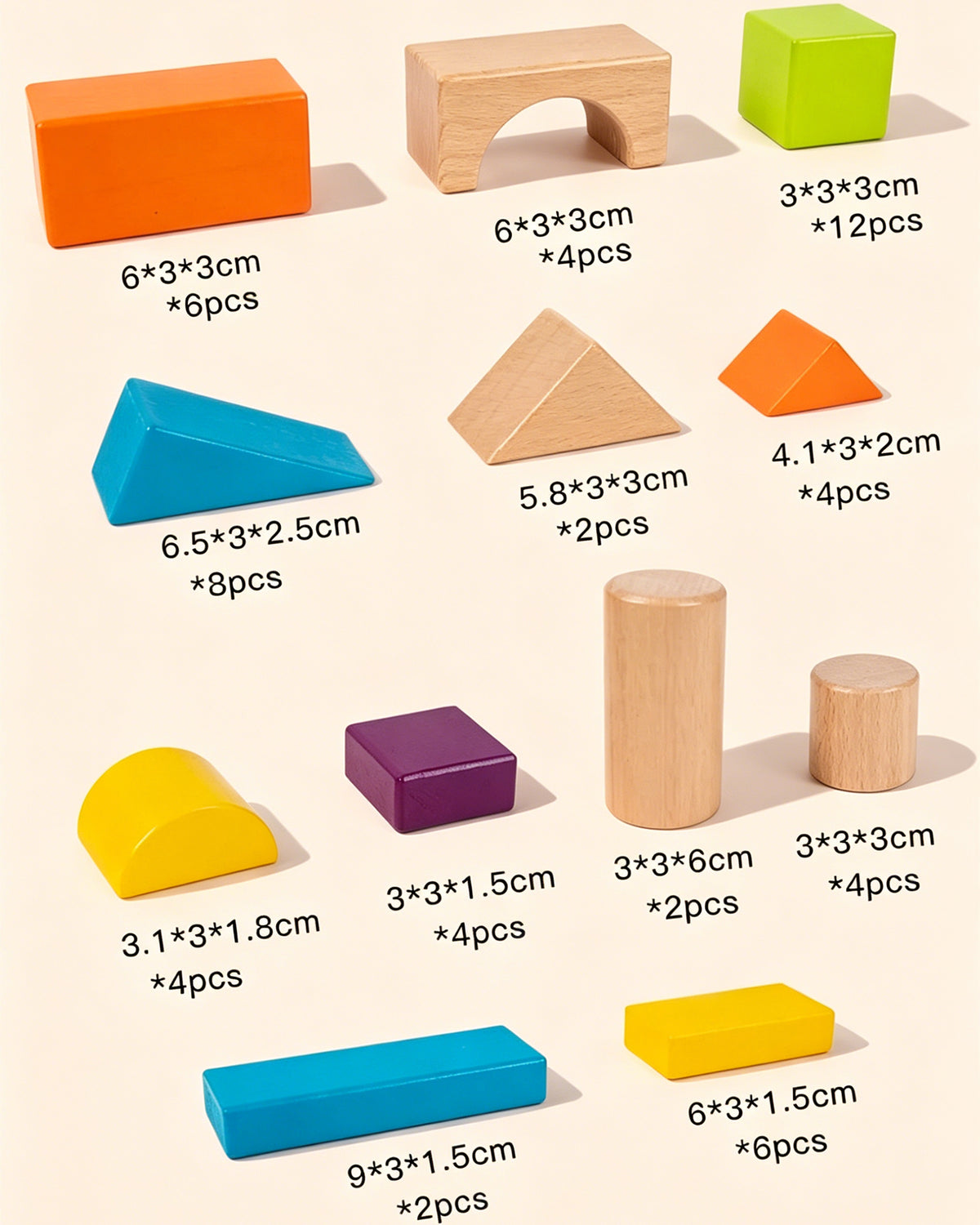 Jessruly® Wooden Block Puzzle Toy