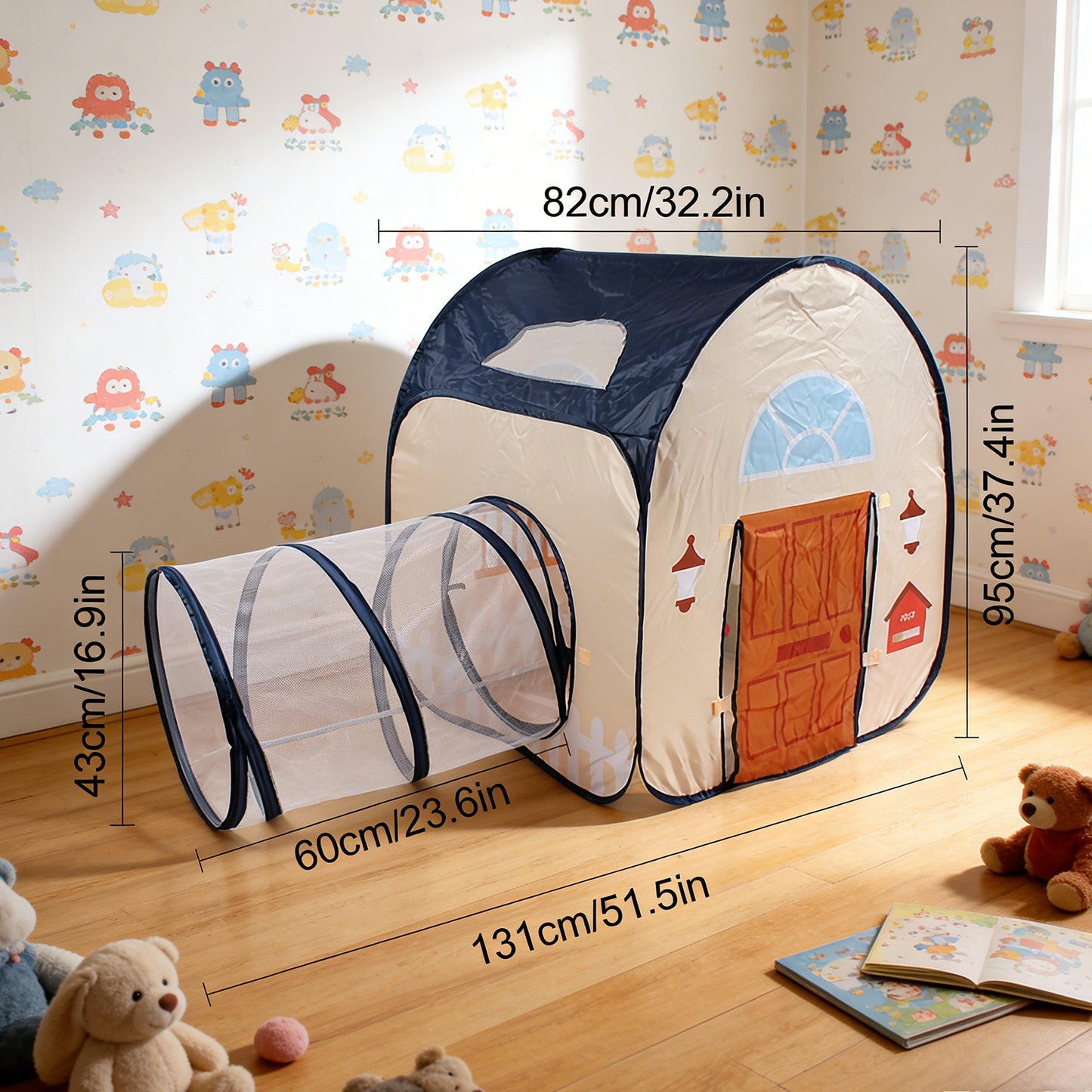 Jessruly® Play Tent with Tunnel