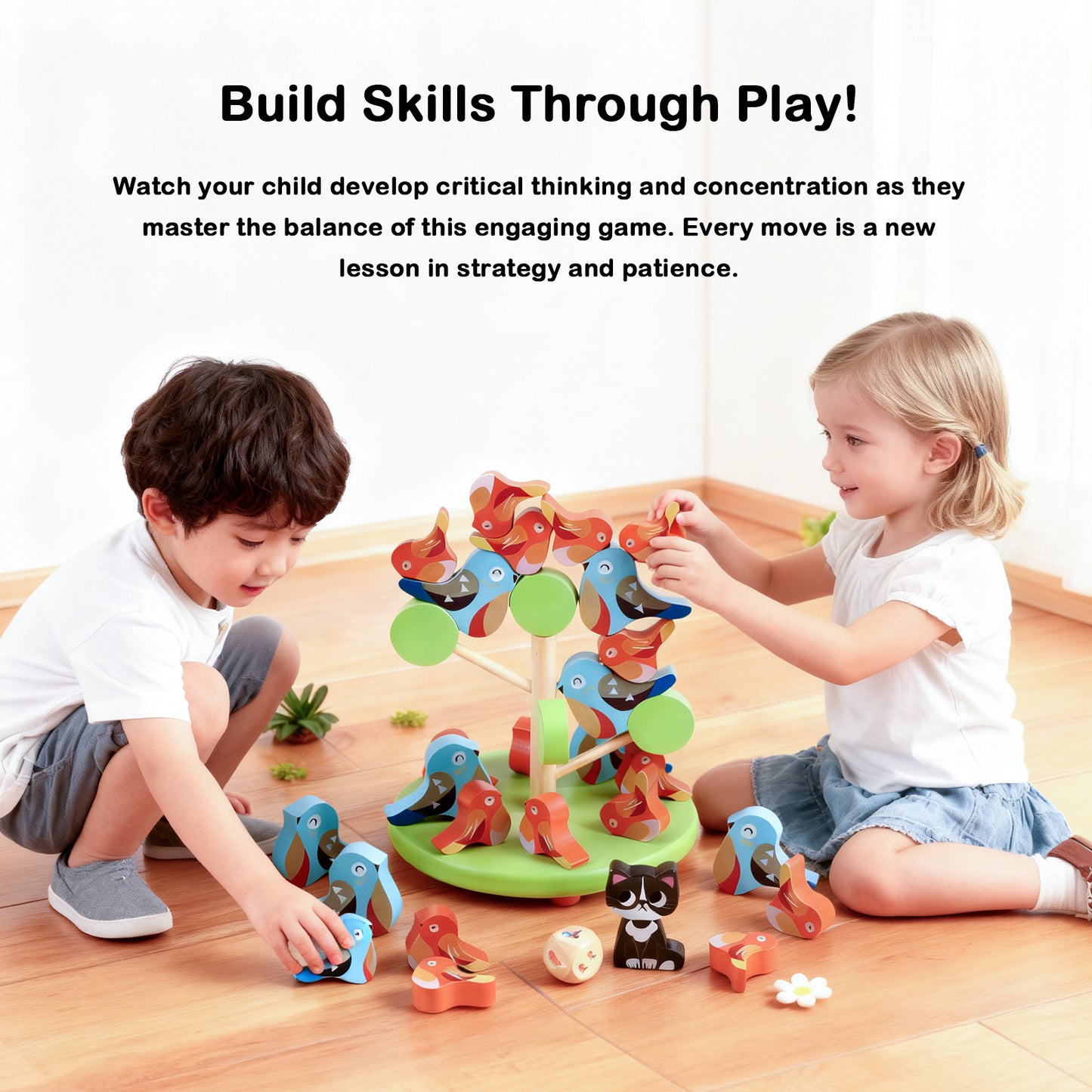 Jessruly® Wooden Trees and Birds Balance Toy