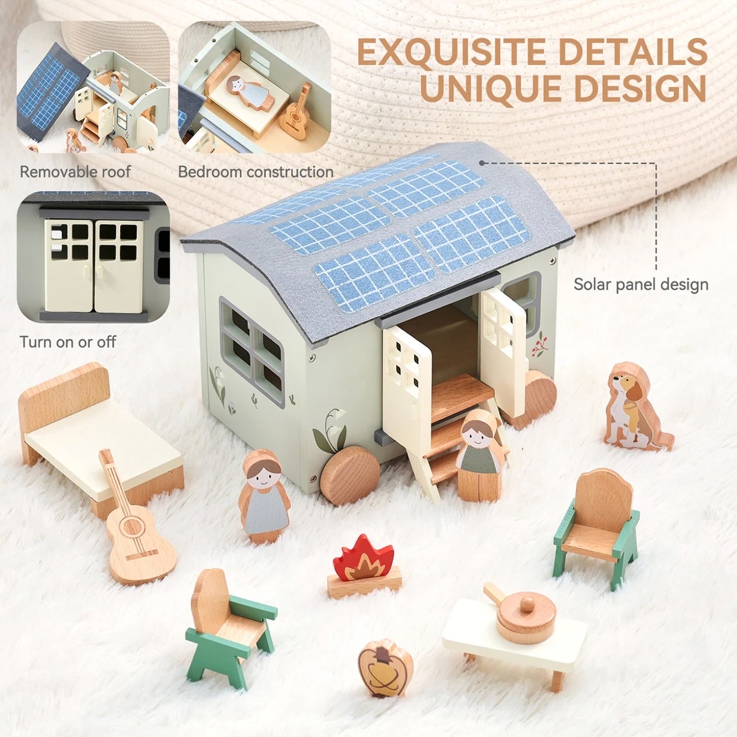 Jessruly® Camping Vehicle Dollhouse Furniture Set