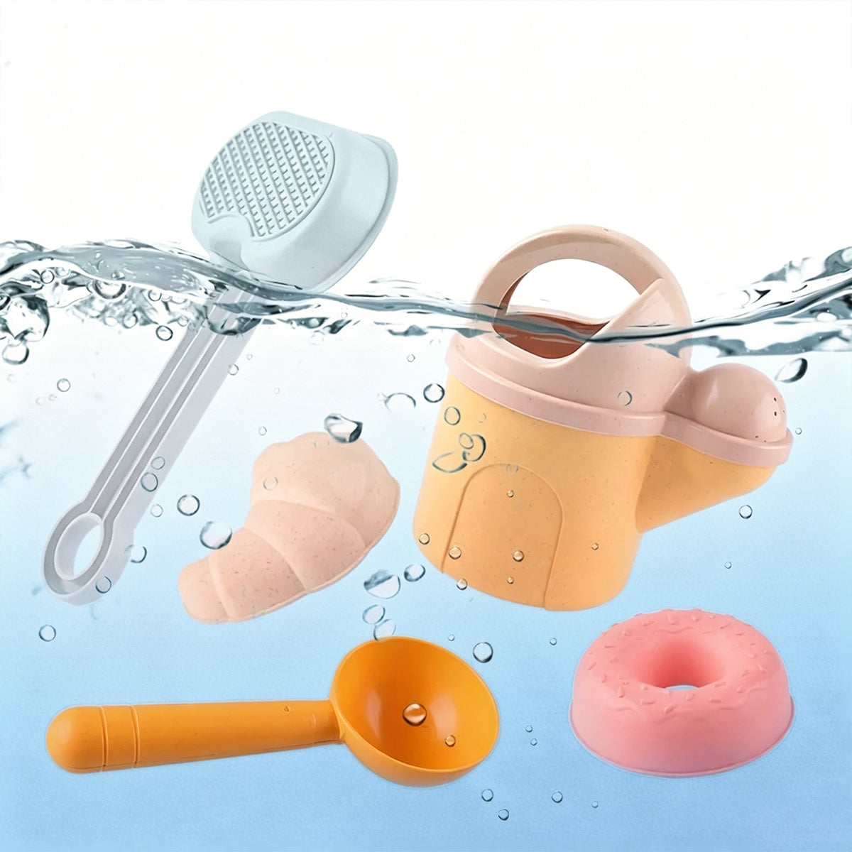 Jessruly® Beach Toys Set – 12-Piece Sand & Water Play Kit with Shovel, Rake, Molds & Crossbody Bag
