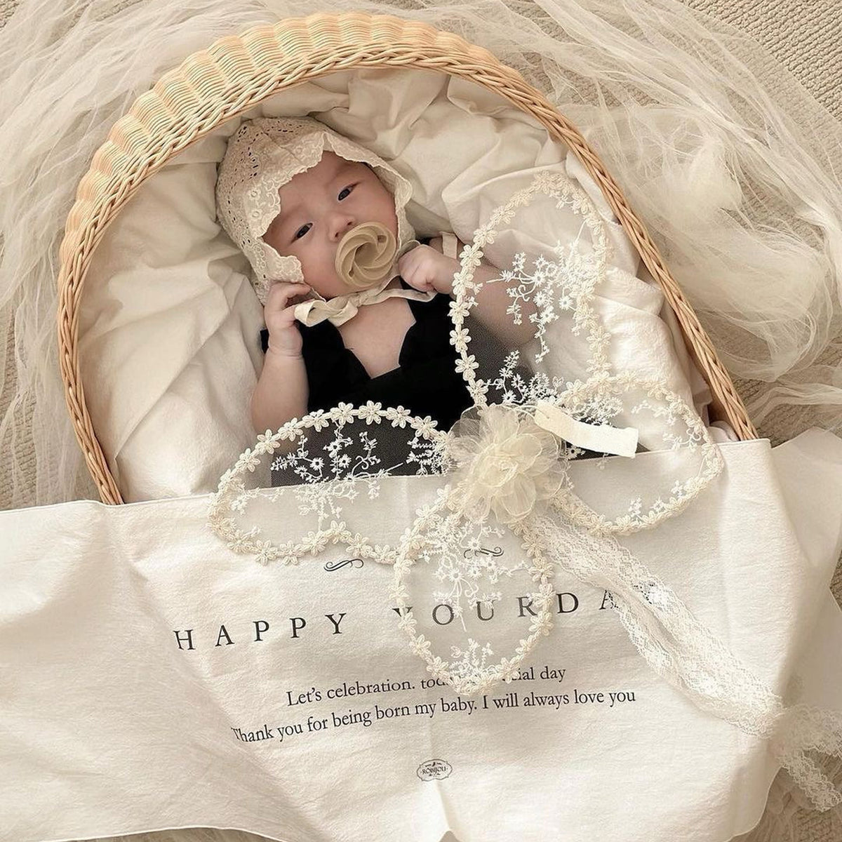 Jessruly® Fairy Wings – Delicate Lace Butterfly Wings for Photography, Photobooth Props & Nursery Decor