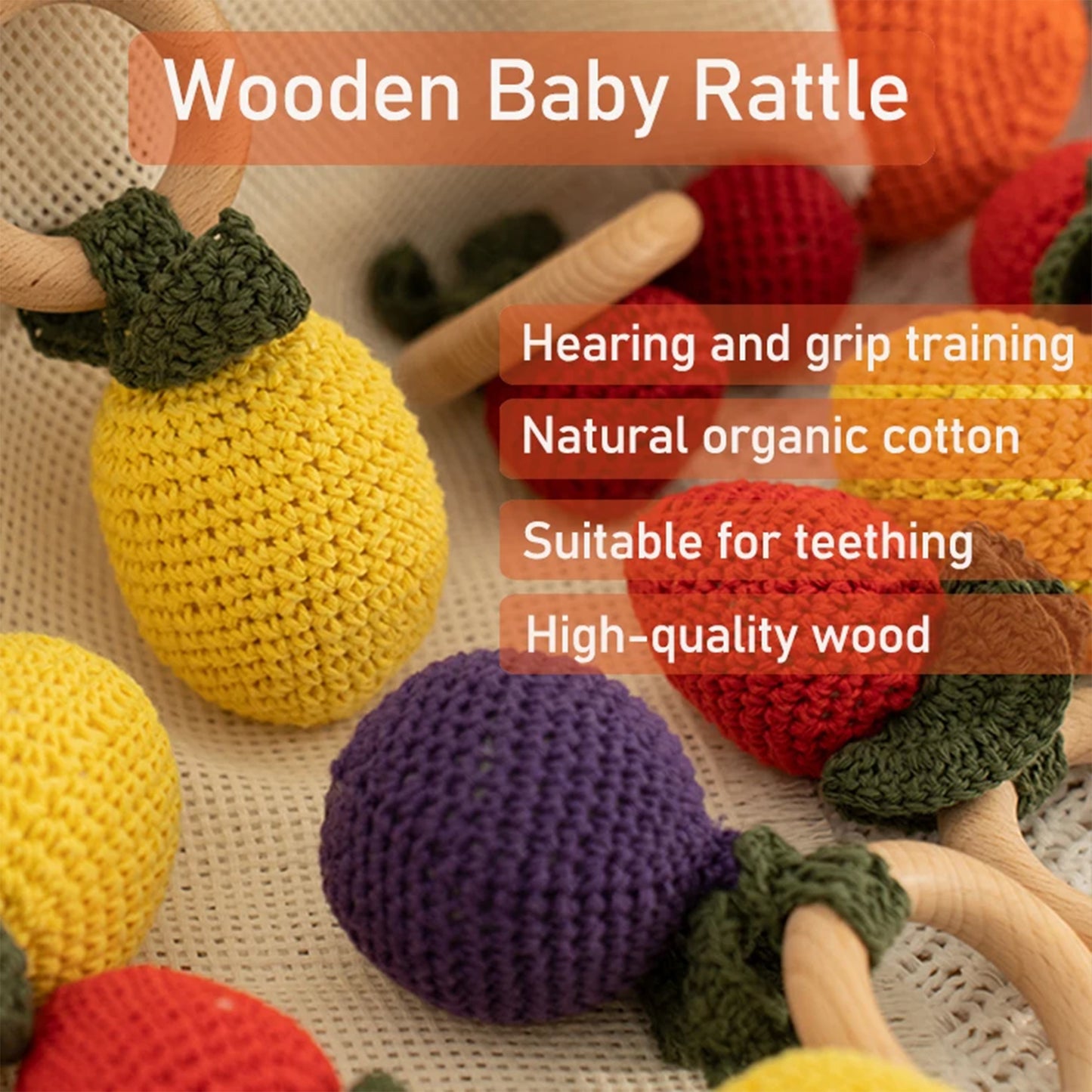 Jessruly® Fruit Teether Rattle
