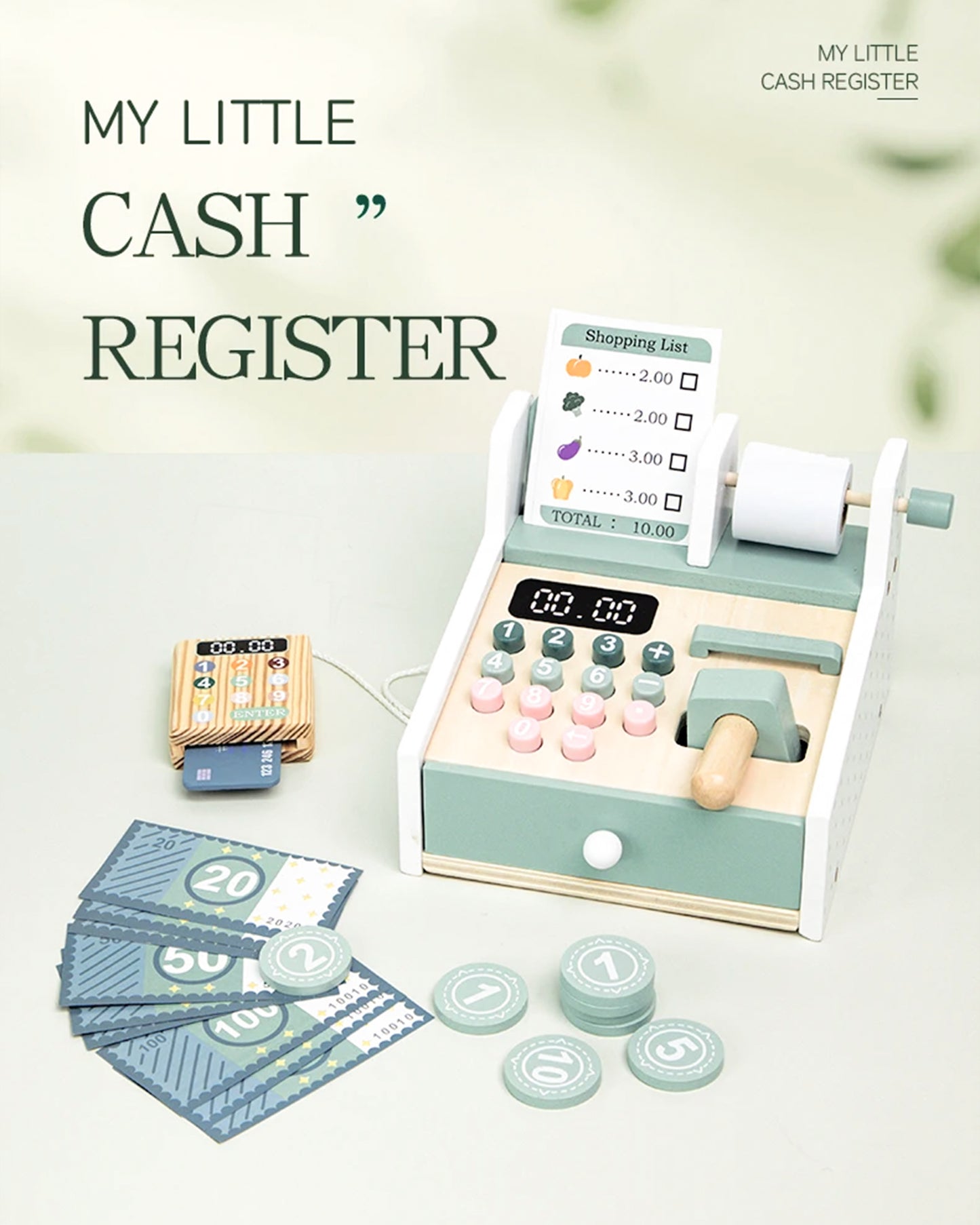 Jessruly® Wooden Cash Register