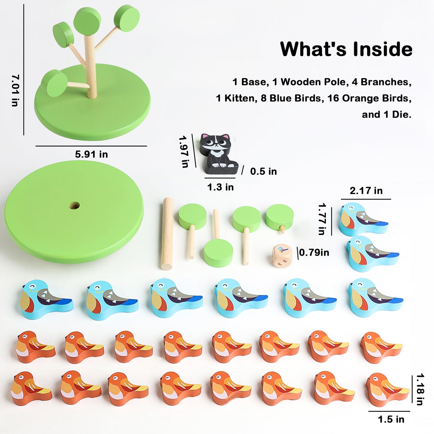 Jessruly® Wooden Trees and Birds Balance Toy