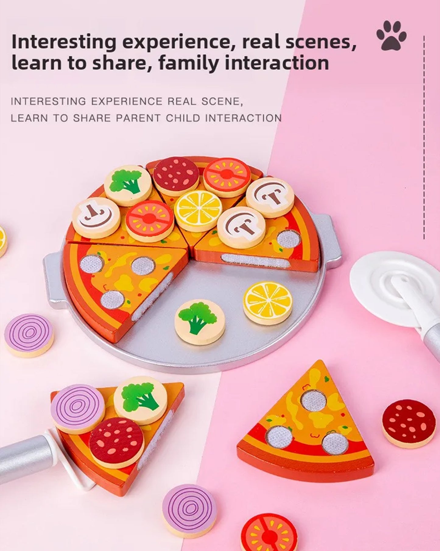 Jessruly® Wooden Pizza Play Set