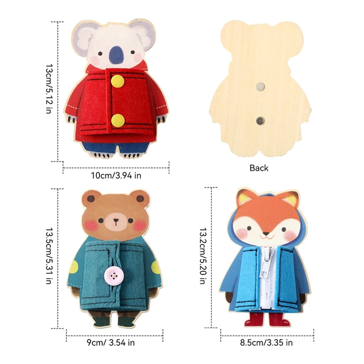 Jessruly® Montessori Wooden Busy Board