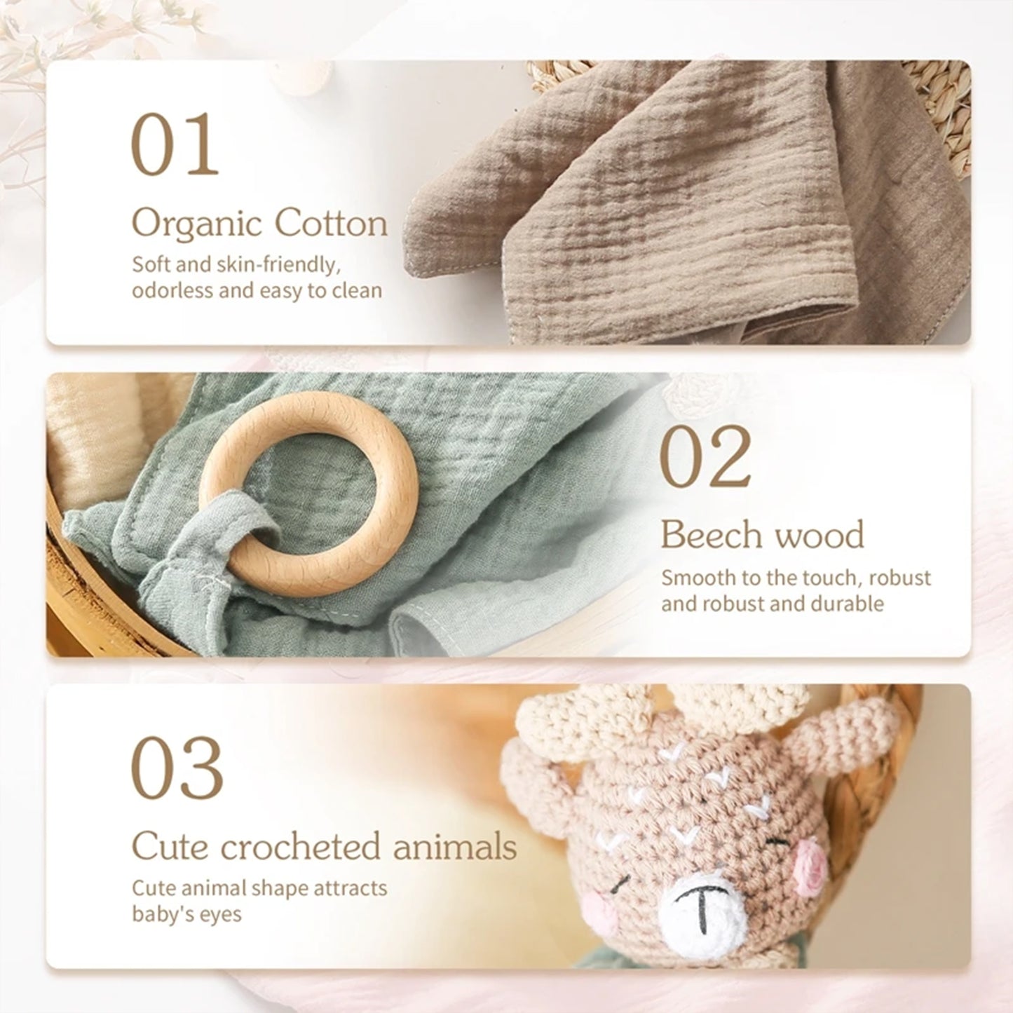 Jessruly® Cotton Muslin Lovey