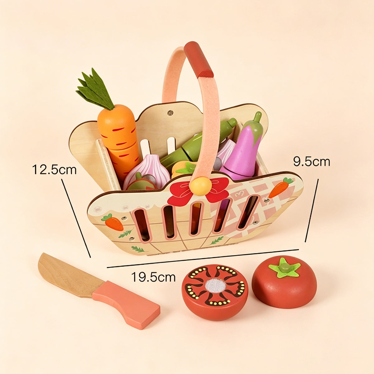 Jessruly® Wooden Cutting Fruit & Vegetable Set