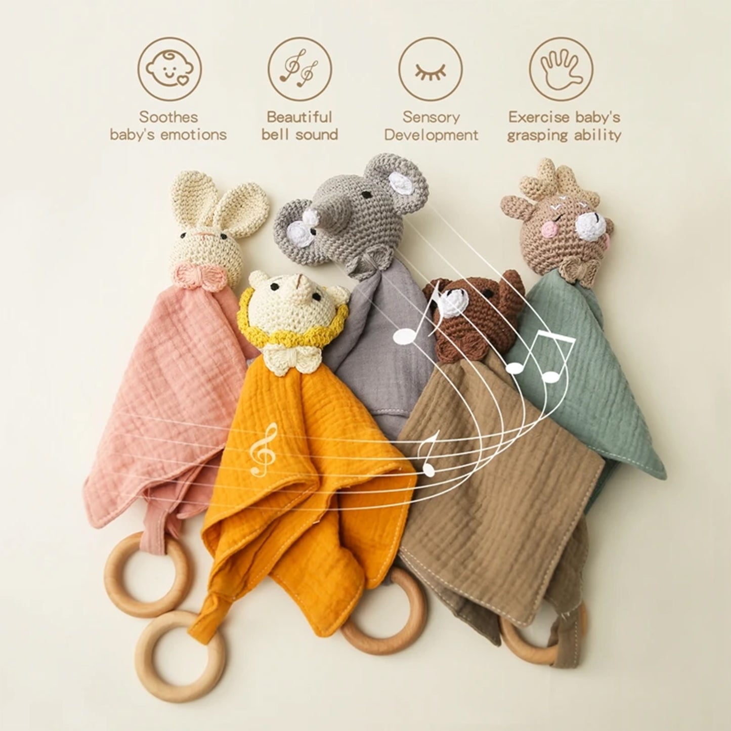 Jessruly® Cotton Muslin Lovey
