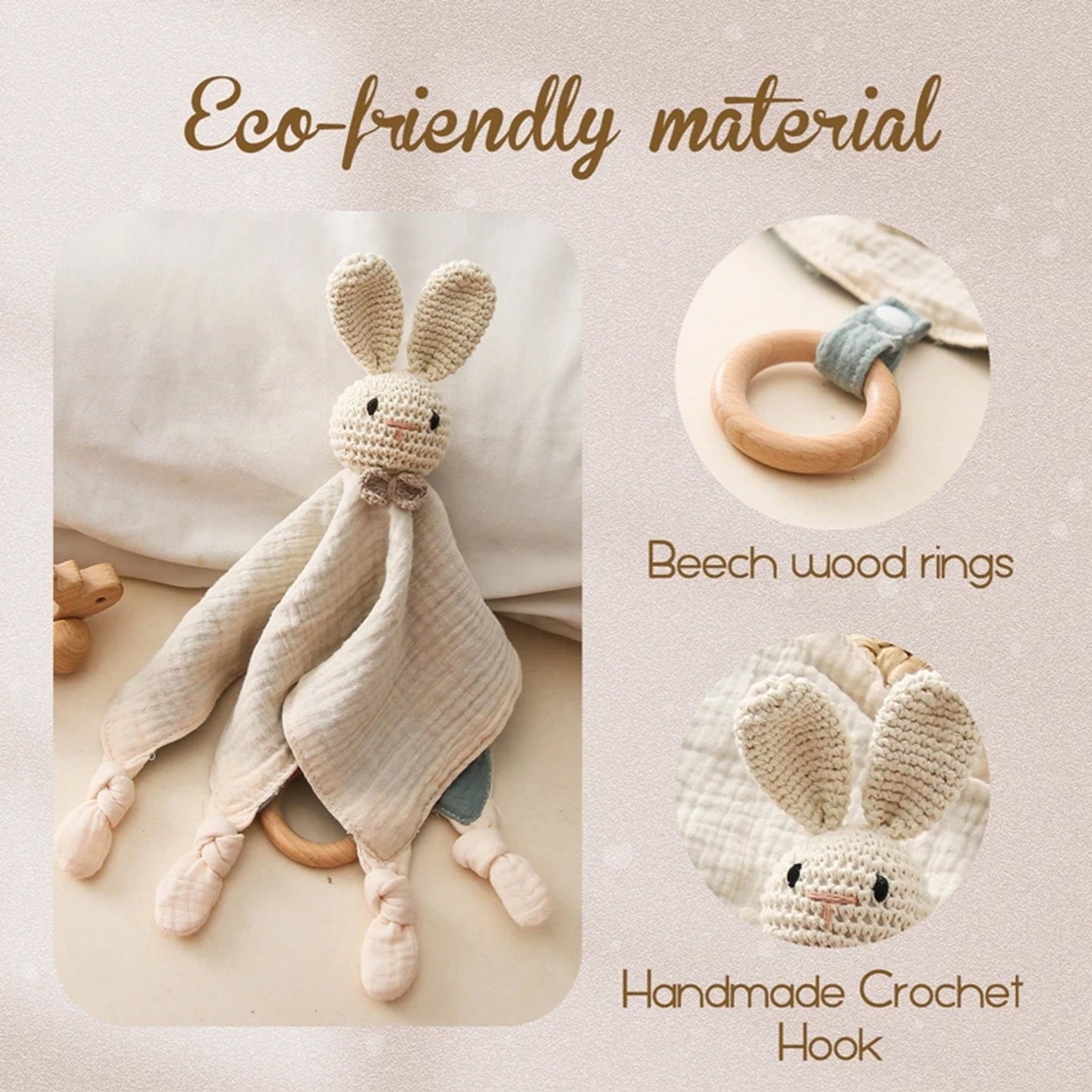 Jessruly® Cotton Drool Bib & Lovey