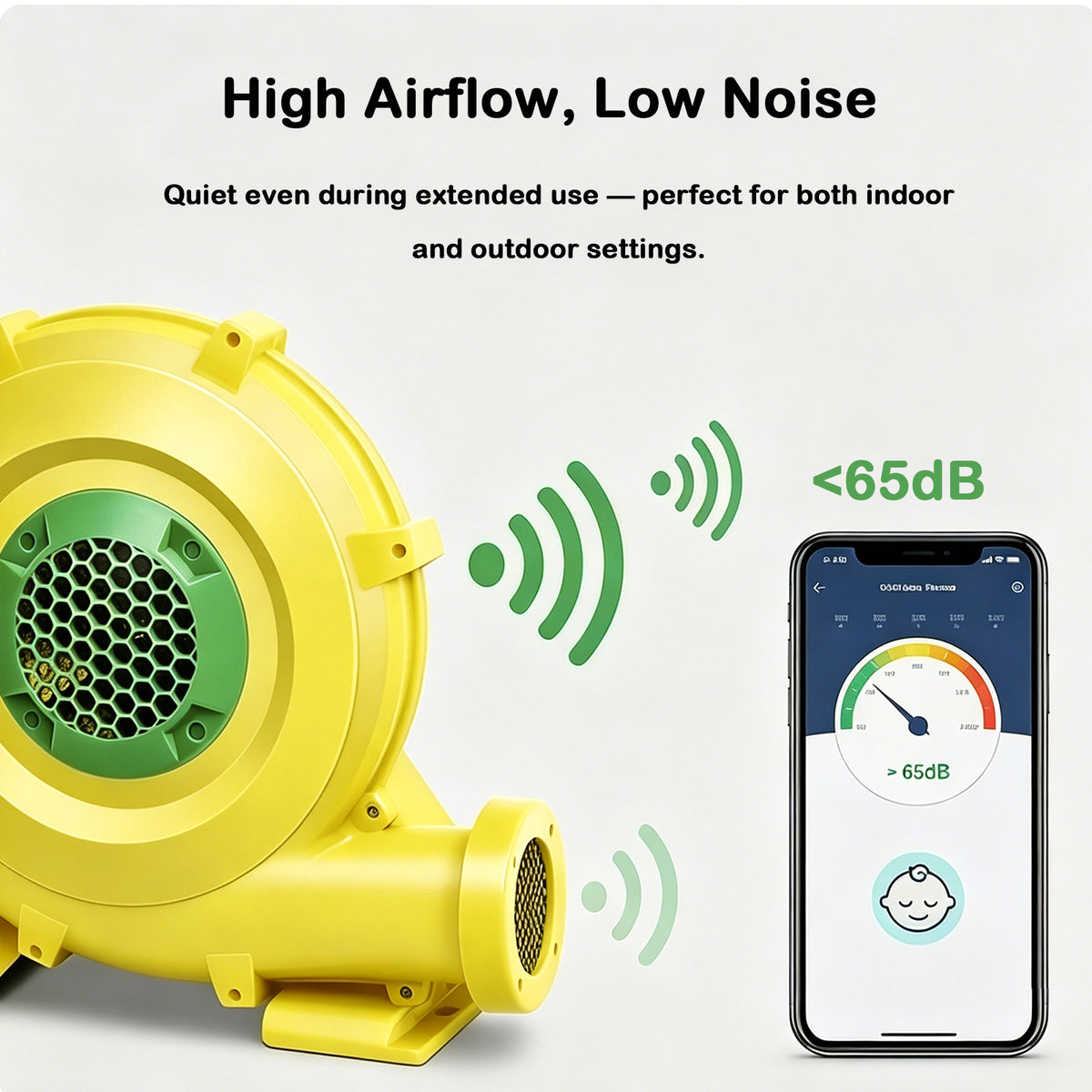 Jessruly® Inflatable Blower – High-Performance Electric Air Pump for Bouncy Castles