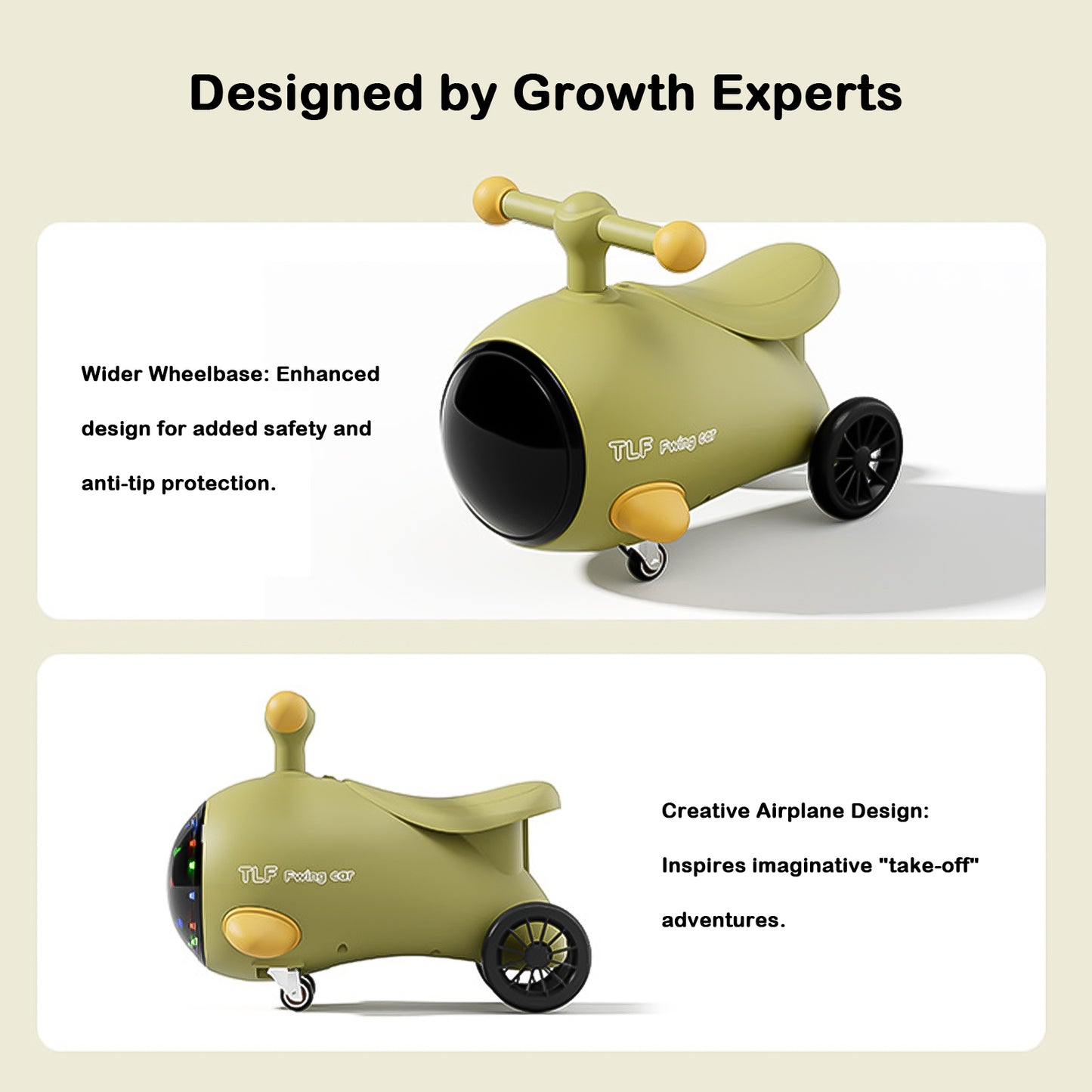 Jessruly® Airplane Wiggle Car