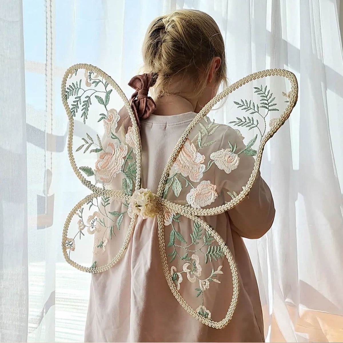 Jessruly® Embroidered Flower Fairy Wings (60×40 cm / 23.62×15.75 in)