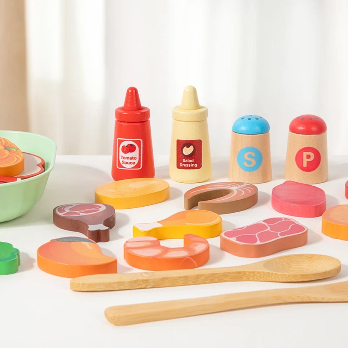 Jessruly®  for Kitchen – Realistic Salad Simulation Cooking Toys