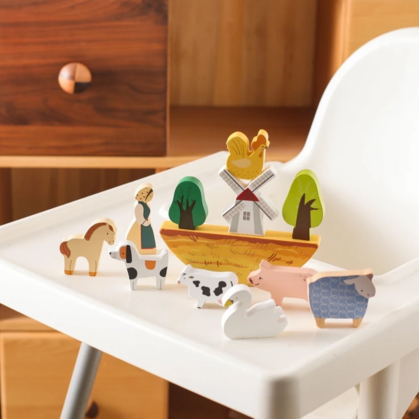 Jessruly® Wooden Farm Animals Balance Toy