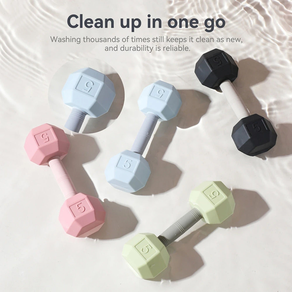 Jessruly® Silicone Chewing Dumbbell Teether & Rattle