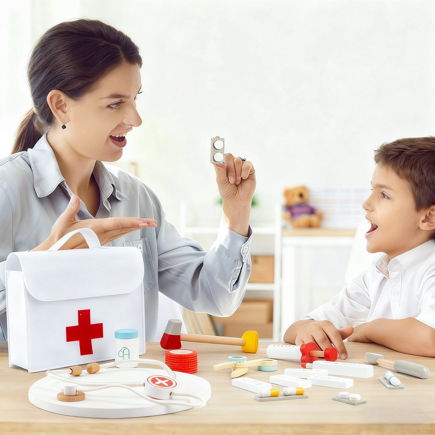 Jessruly® Wooden Doctor Play Set
