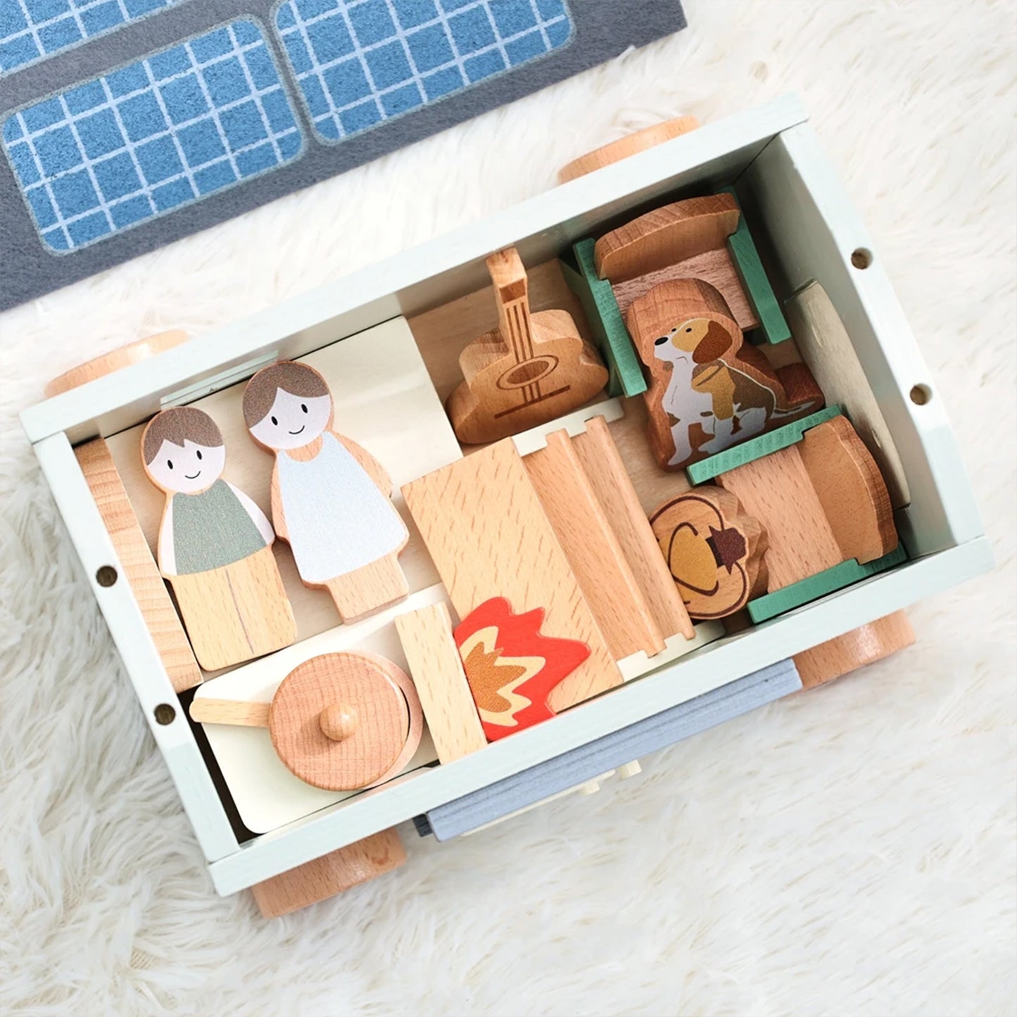 Jessruly® Camping Vehicle Dollhouse Furniture Set