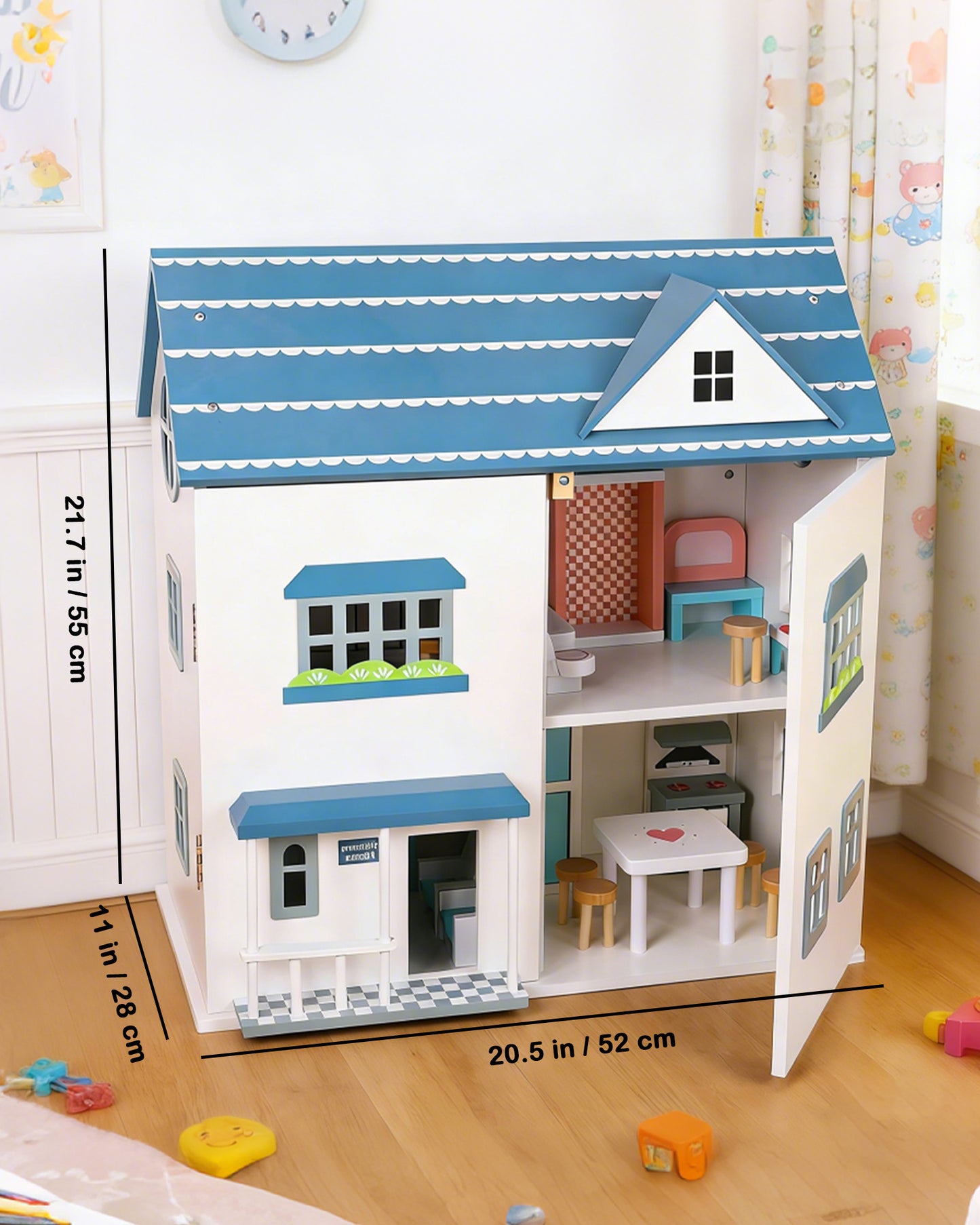 Jessruly® Wooden Dollhouse