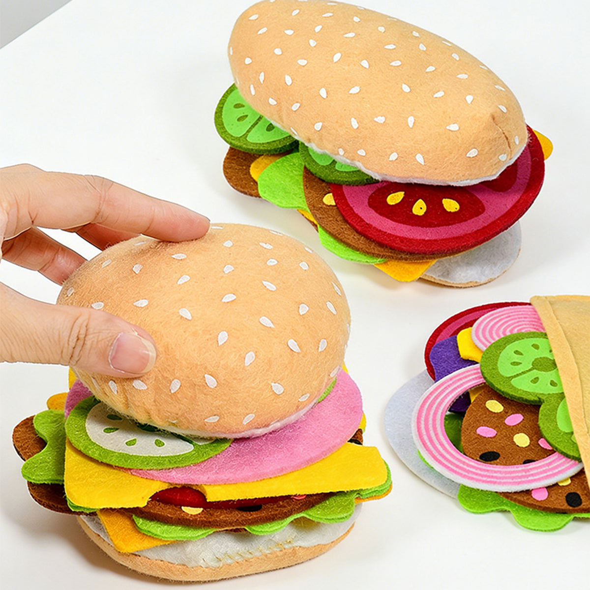 Jessruly® 28PCS Felt Food Burger Sandwich Set