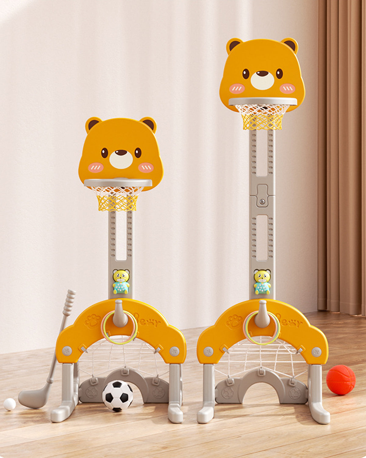 Jessruly® 5-in-1 Multifunctional Basketball Hoop Set